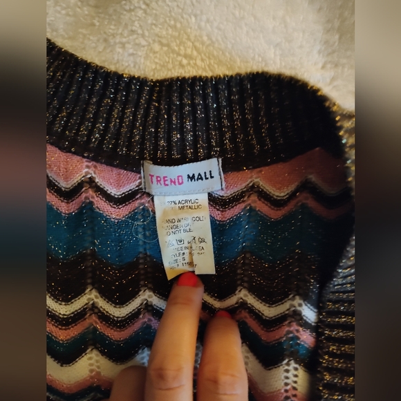 Trend Mall shrug small sweater cropped sparkling - Picture 2 of 2